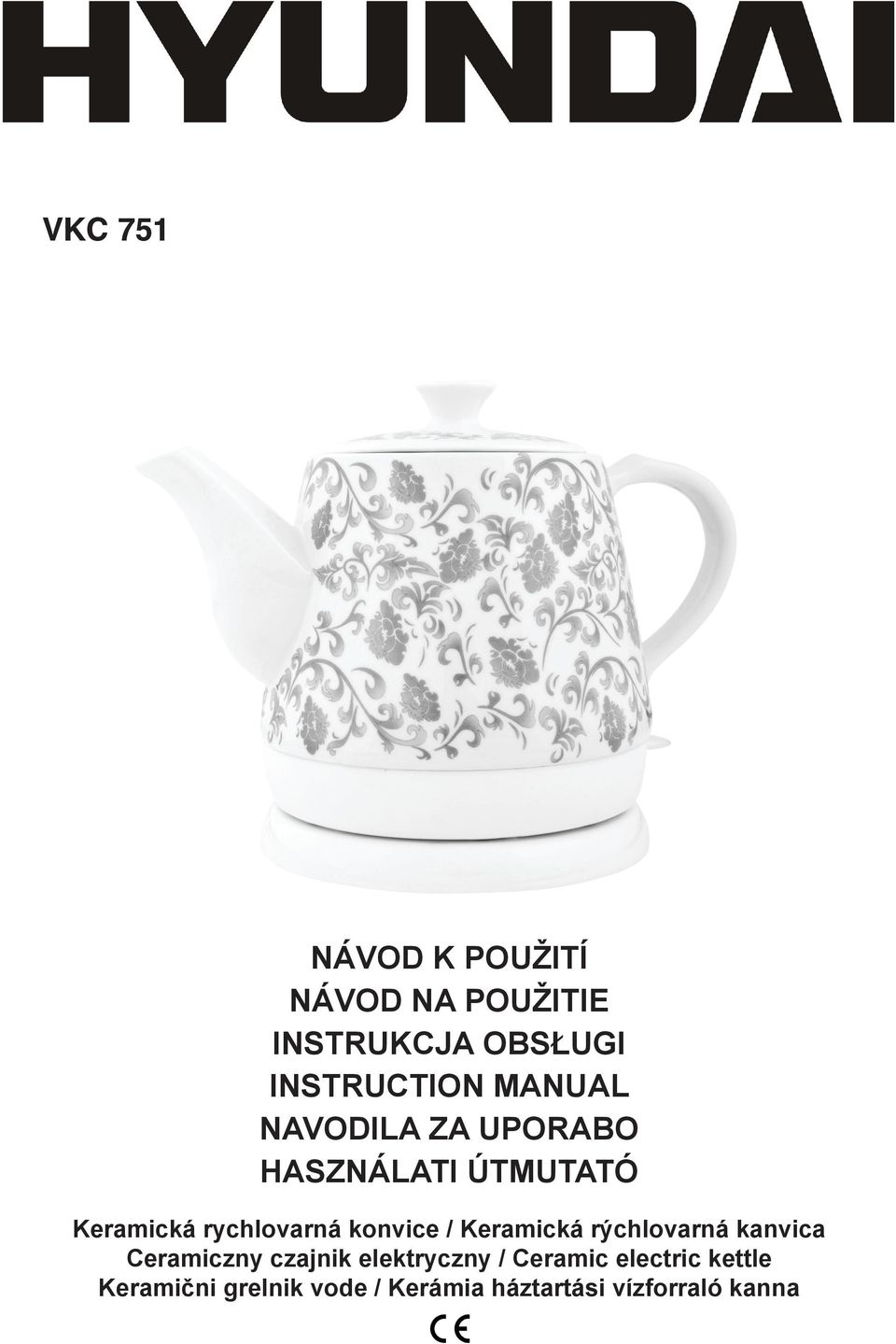 konvice / Keramická rýchlovarná kanvica Ceramiczny czajnik elektryczny /