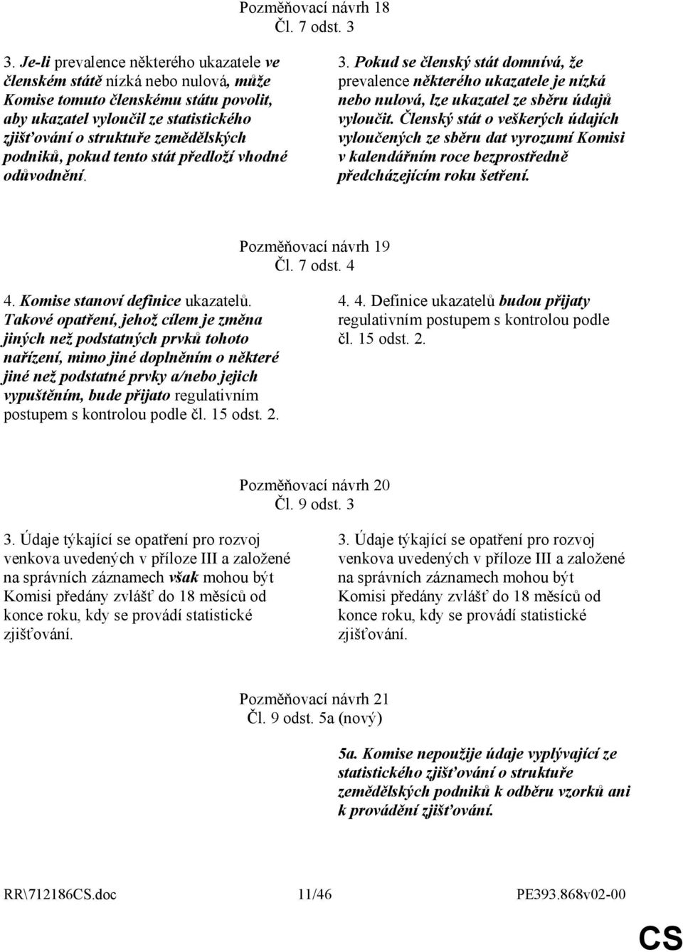 podniků, pokud tento stát předloží vhodné odůvodnění. 3. Pokud se členský stát domnívá, že prevalence některého ukazatele je nízká nebo nulová, lze ukazatel ze sběru údajů vyloučit.