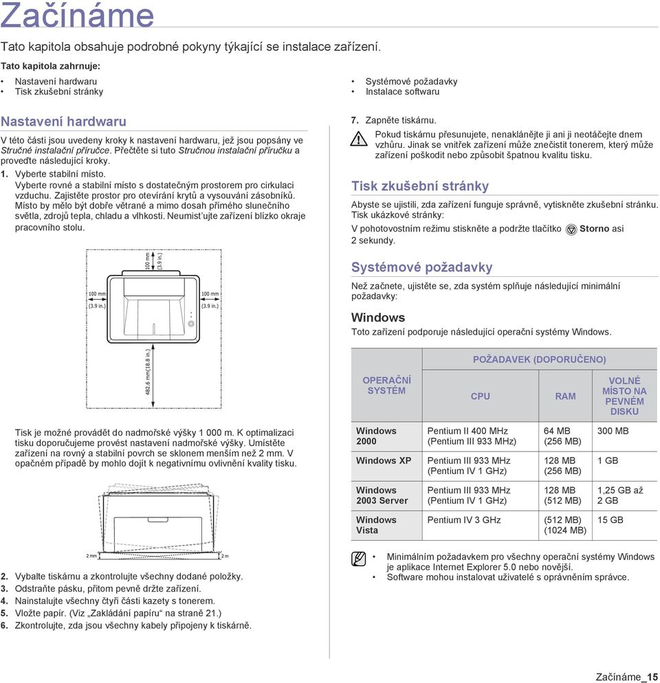 Stručné instalační příručce. Přečtěte si tuto Stručnou instalační příručku a proveďte následující kroky. 1. Vyberte stabilní místo.