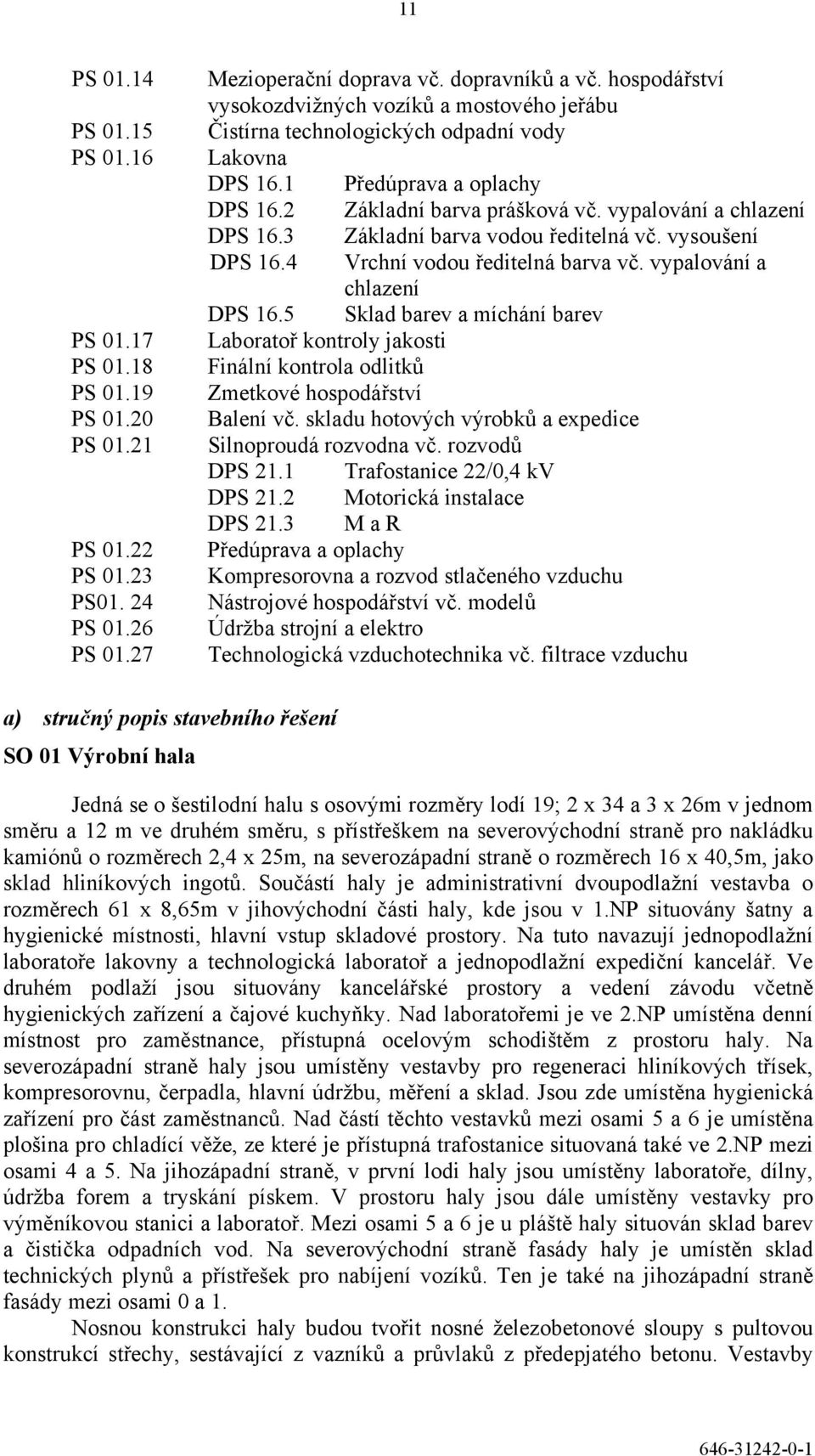 3 Základní barva vodou ředitelná vč. vysoušení DPS 16.4 Vrchní vodou ředitelná barva vč. vypalování a chlazení DPS 16.