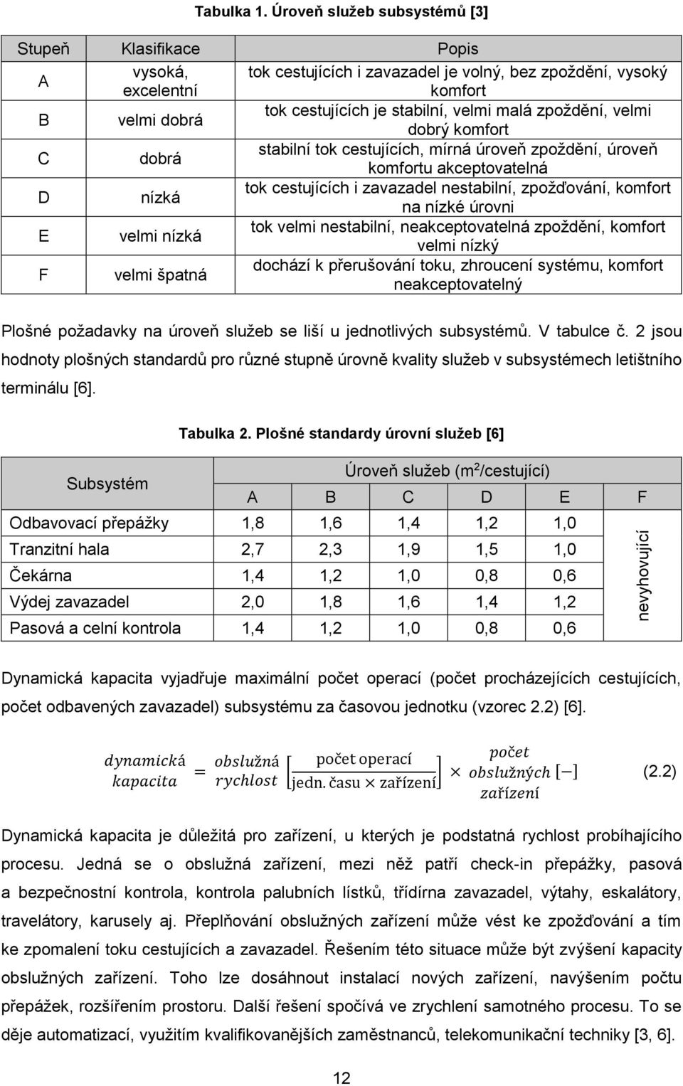 zpoždění, velmi dobrý komfort C dobrá stabilní tok cestujících, mírná úroveň zpoždění, úroveň komfortu akceptovatelná D nízká tok cestujících i zavazadel nestabilní, zpožďování, komfort na nízké