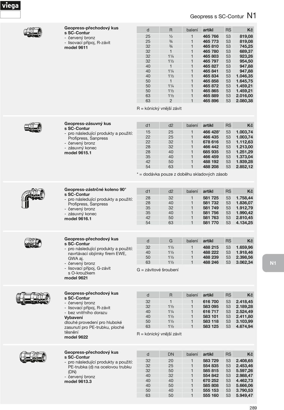 82,2 = kónický vnější závit Geopress-zásuvný kus -- pro násleující proukty a použití: Profipress, Sanpress -- zásuvný konec moel 96.