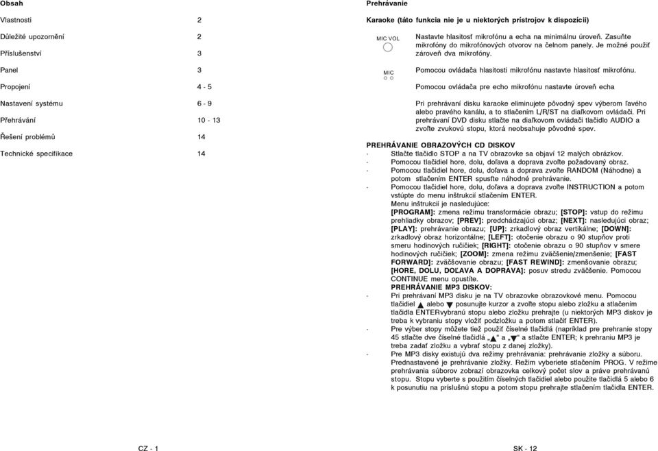 Pomocou ovládača hlasitosti mikrofónu nastavte hlasitos mikrofónu.