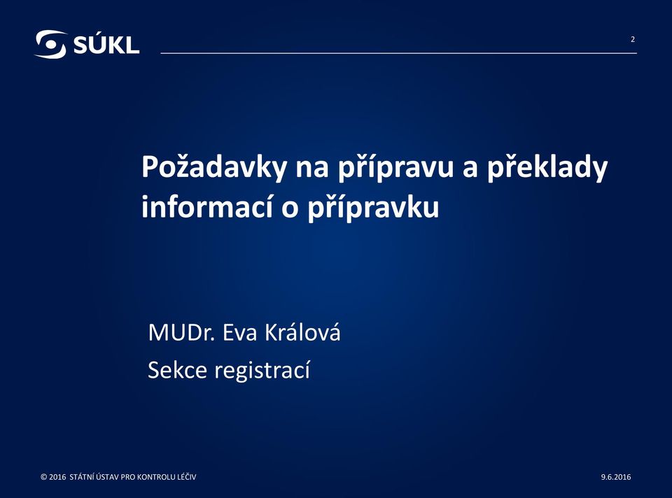 informací o přípravku