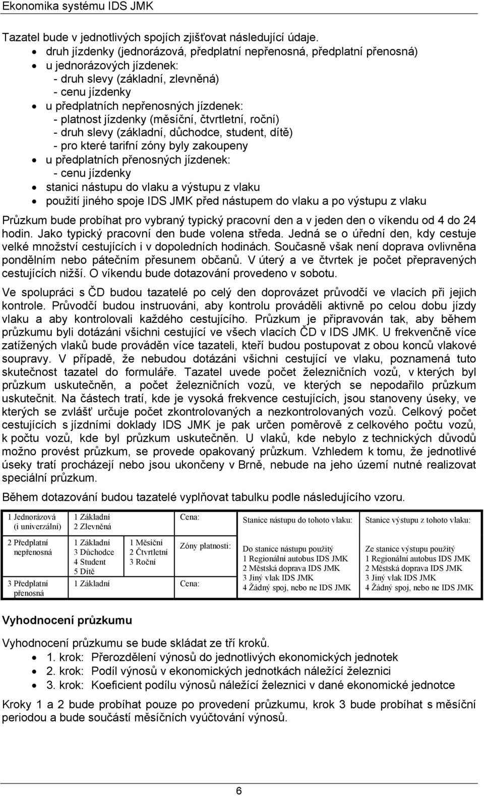 (měsíční, čtvrtletní, roční) - druh slevy (záladní, důchodce, student, dítě) - pro teré tarifní zóny byly zaoupeny u předplatních přenosných jízdene: - cenu jízdeny stanici nástupu do vlau a výstupu