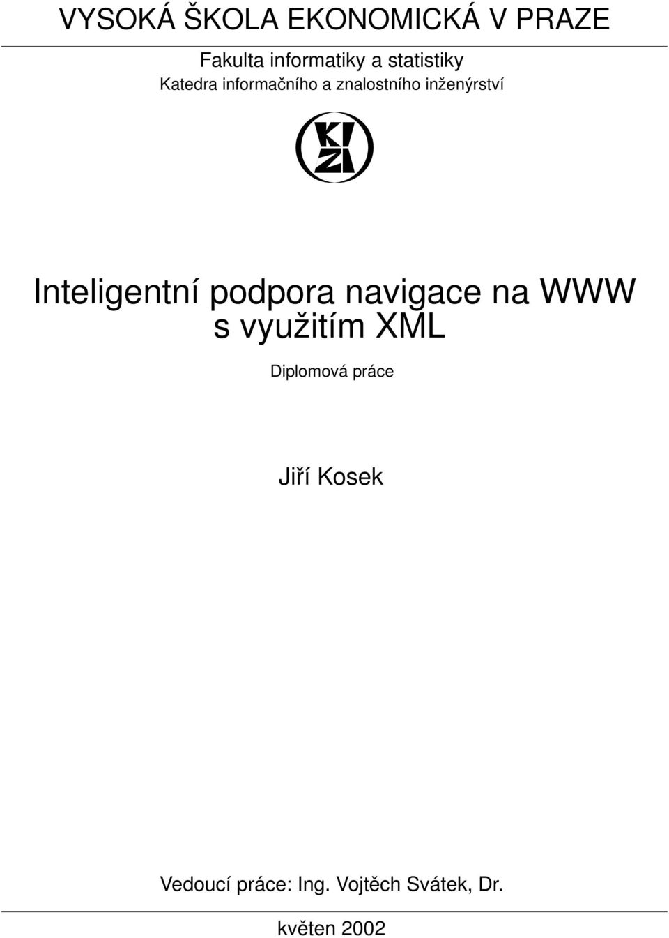 Inteligentní podpora navigace na WWW s využitím XML
