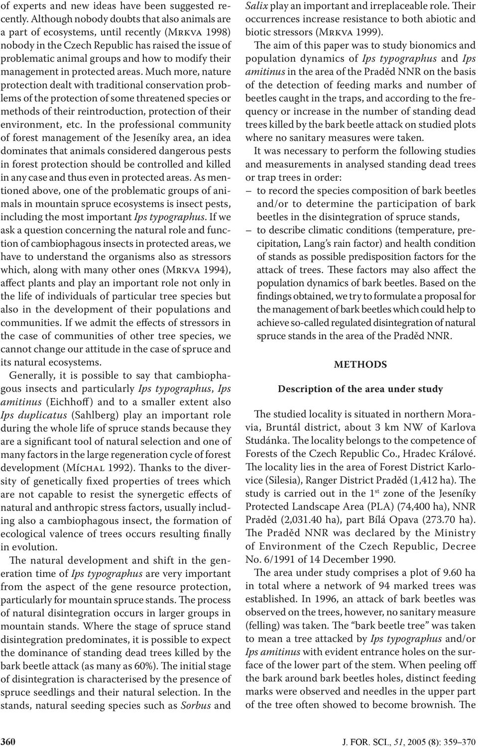 management in protected areas.