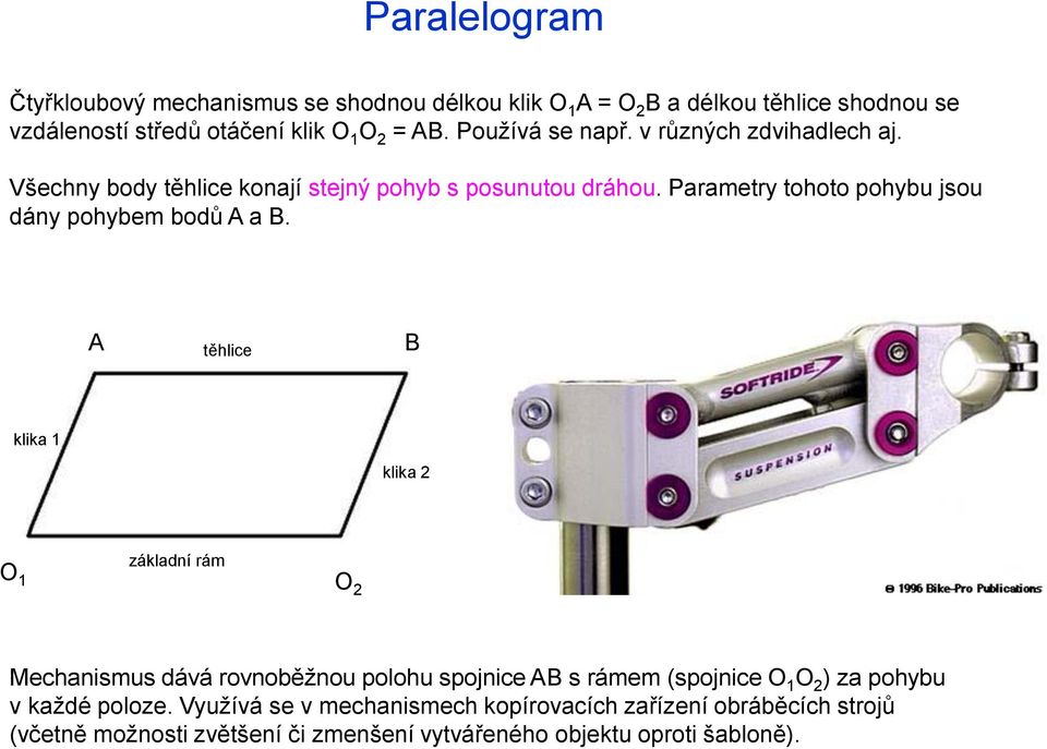 Parametry tohoto pohybu jsou dány pohybem bodů A a B.