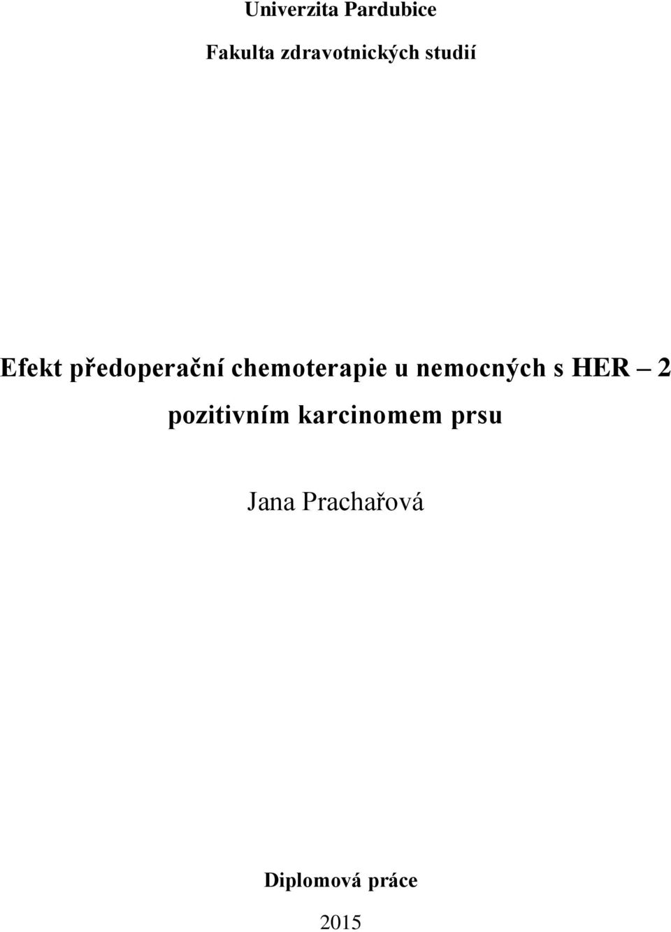 chemoterapie u nemocných s HER 2