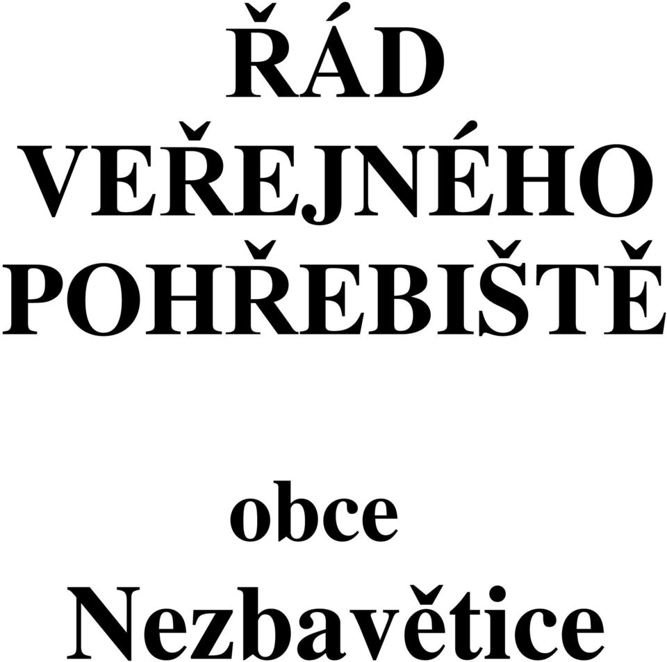 POHŘEBIŠTĚ