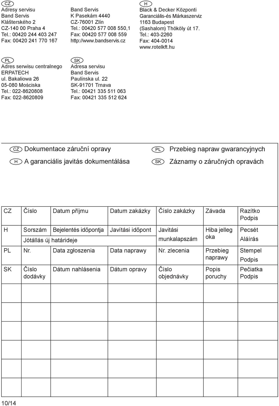 Upozornění! Určeno pro kutily CZ. Přeloženo z původního návodu EGBL PDF  Stažení zdarma