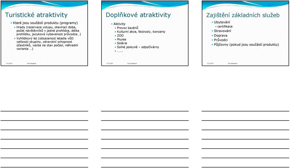 vazba na stav počasí, náhradní varianta ) Doplňkové atraktivity Aktivity Provoz bazénů Kulturní akce, festivaly, koncerty ZOO Muzea Solária