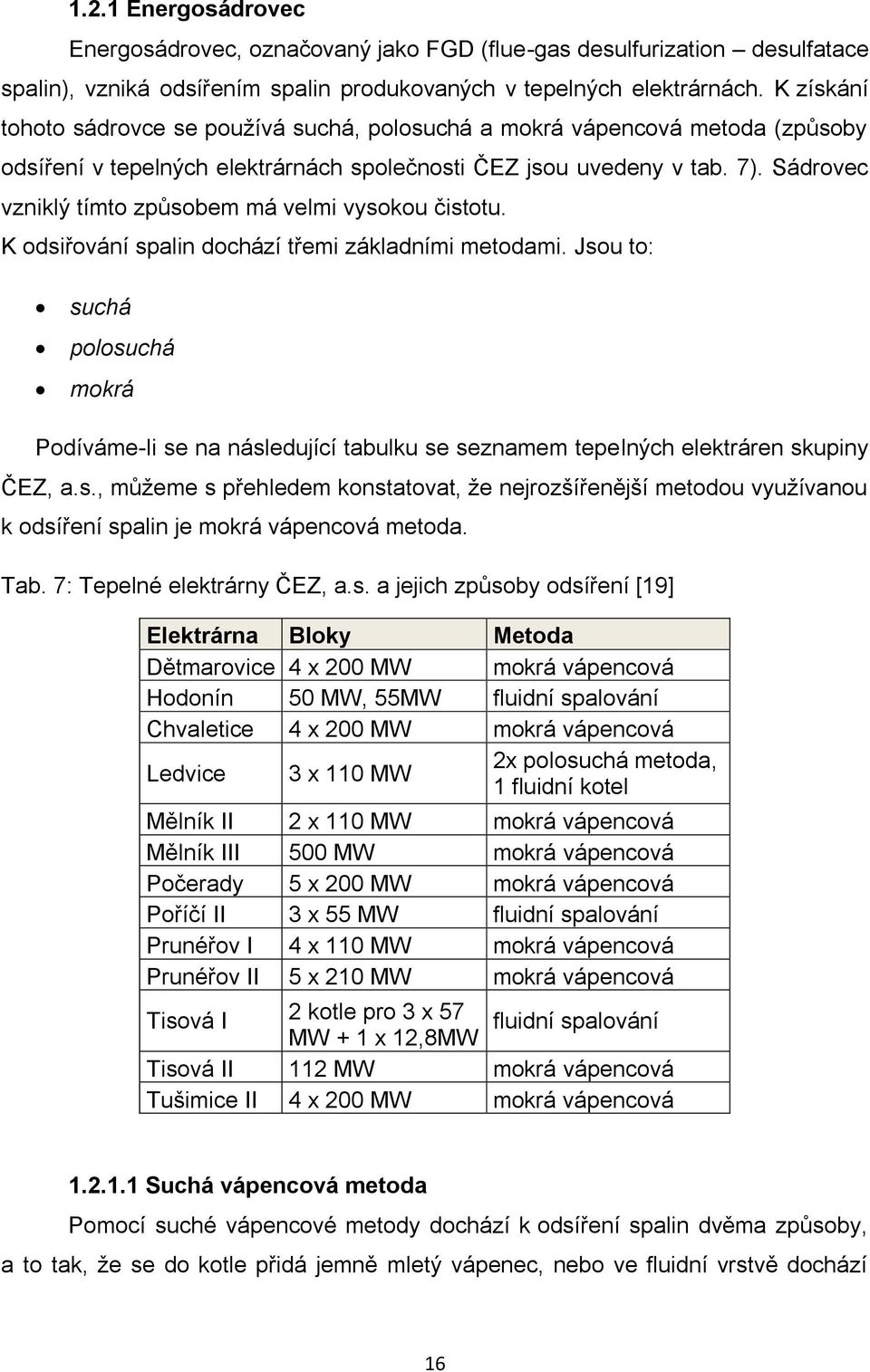 Sádrovec vzniklý tímto způsobem má velmi vysokou čistotu. K odsiřování spalin dochází třemi základními metodami.