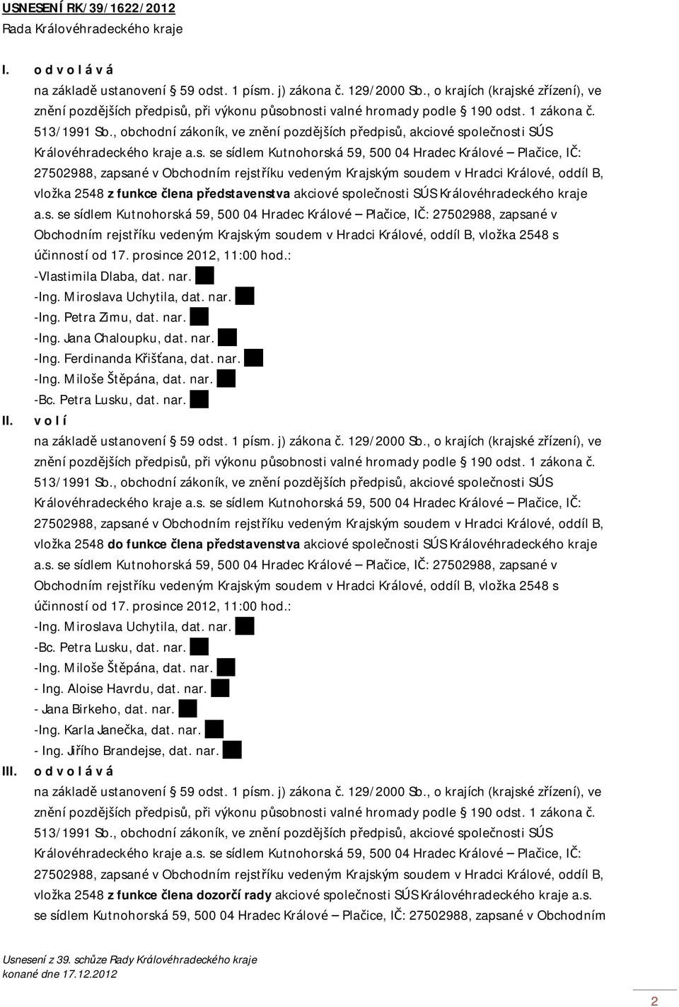 , obchodní zákoník, ve znění pozdějších předpisů