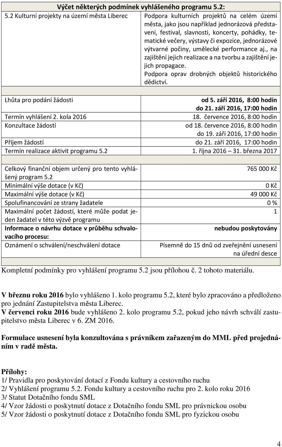 výstavy či expozice, jednorázové výtvarné počiny, umělecké performance aj., na zajištění jejich realizace a na tvorbu a zajištění jejich propagace.