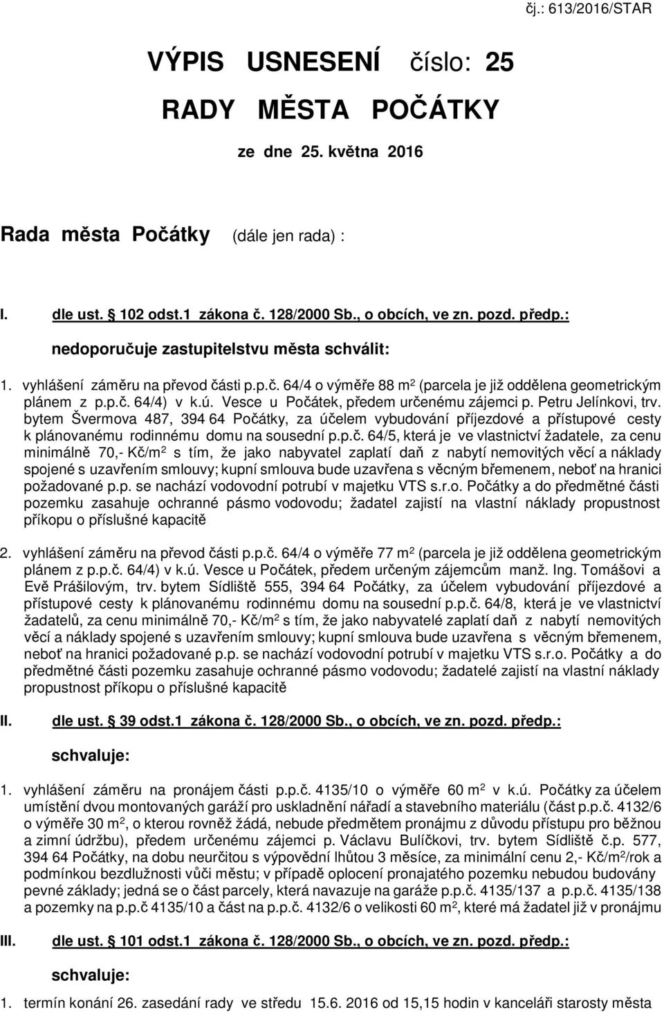 Vesce u Počá