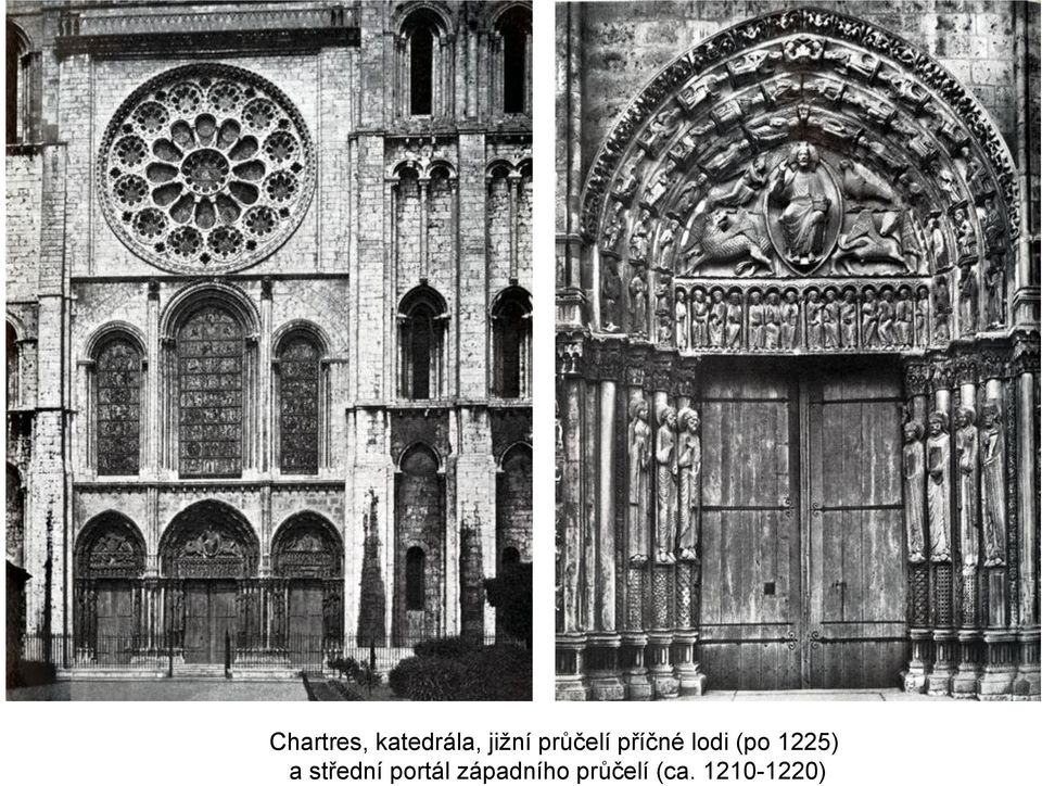 1225) a střední portál