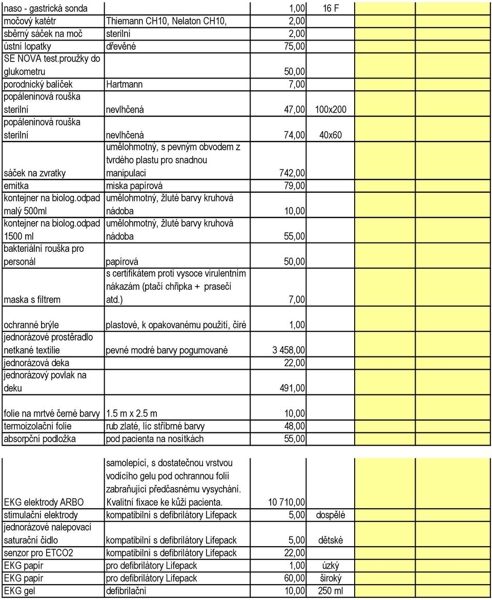 pevným obvodem z tvrdého plastu pro snadnou manipulaci 742,00 emitka miska papírová 79,00 kontejner na biolog.odpad umělohmotný, žluté barvy kruhová malý 500ml nádoba 10,00 kontejner na biolog.