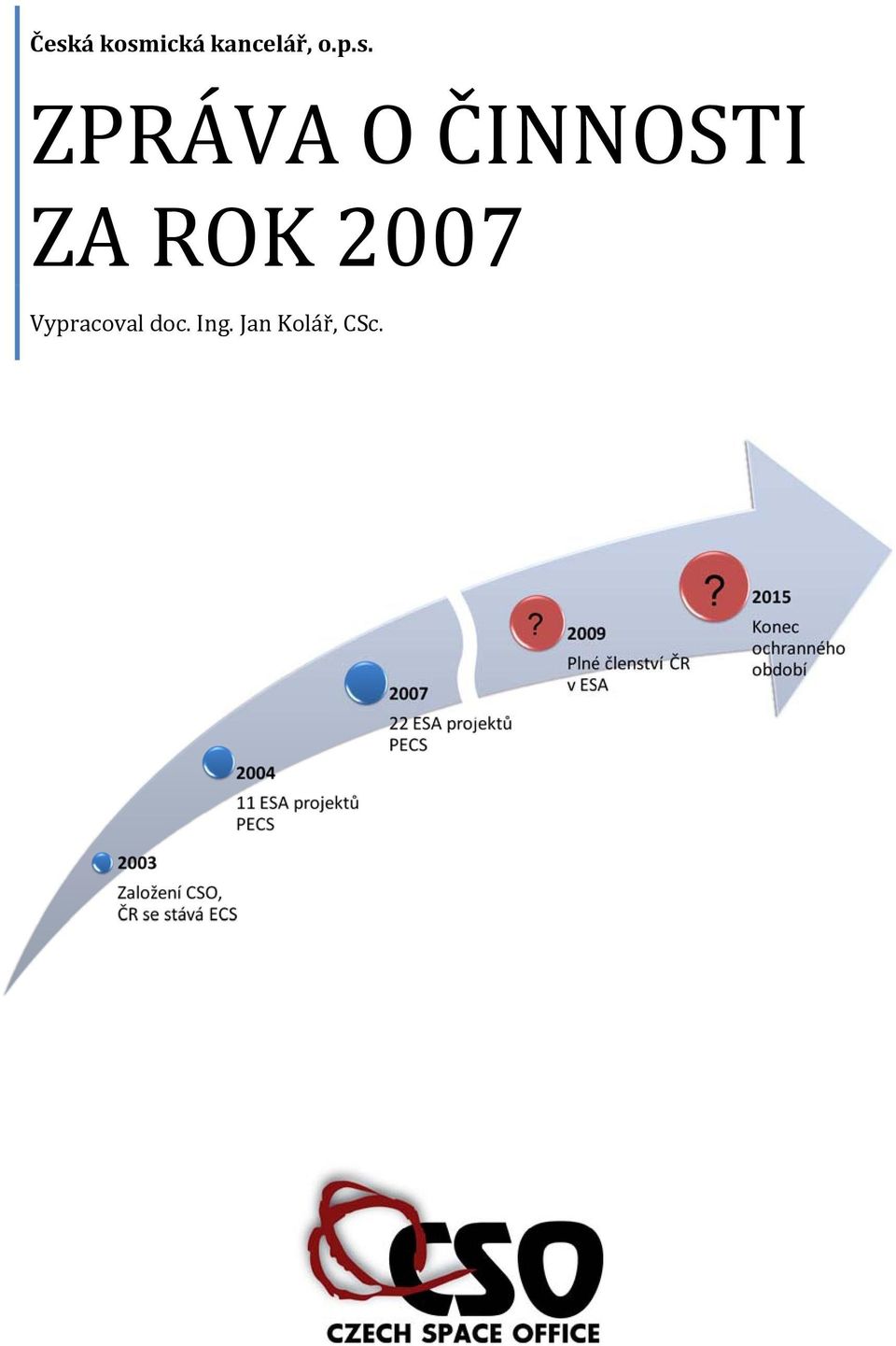 ZPRÁVA O ČINNOSTI ZA ROK