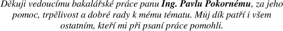 dobré rady k mému tématu.