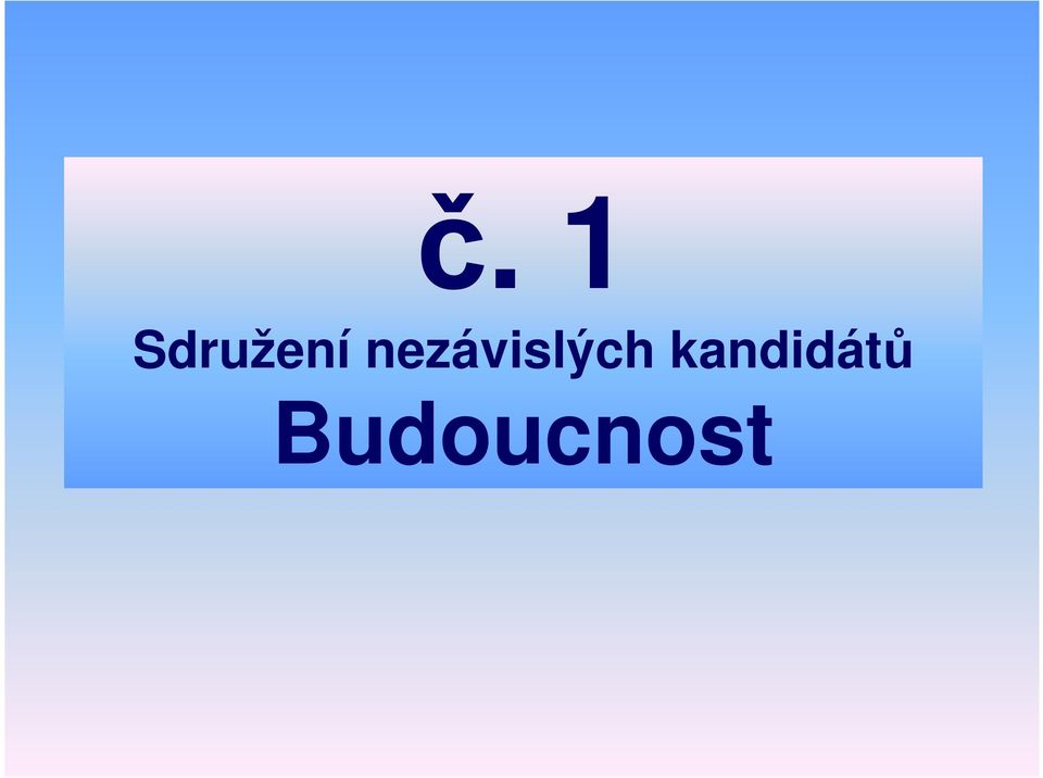 nezávislých