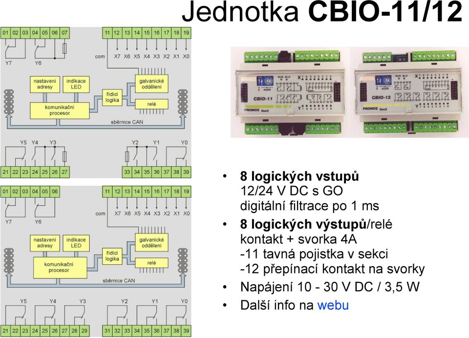 kontakt + svorka 4A -11 tavná pojistka v sekci -12