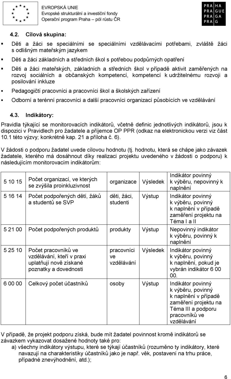 pracovníci a pracovníci škol a školských zařízení Odborní a terénní pracovníci a další pracovníci organizací působících ve vzdělávání 4.3.