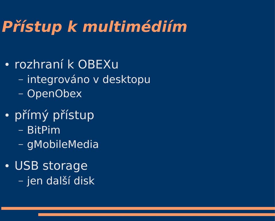 OpenObex přímý přístup BitPim