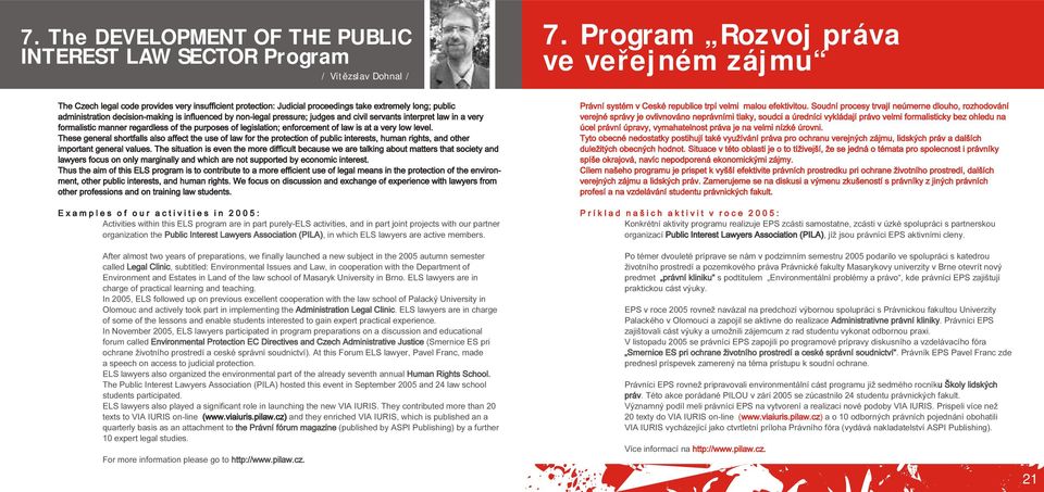 Program / Vítězslav Dohnal / 7.