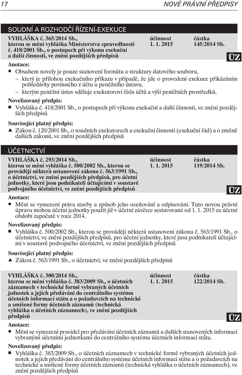 Obsahem novely je pouze stanovení formátu a struktury datového souboru, který je pøílohou exekuèního pøíkazu v pøípadì, e jde o provedení exekuce pøikázáním pohledávky povinného z úètu u penì ního