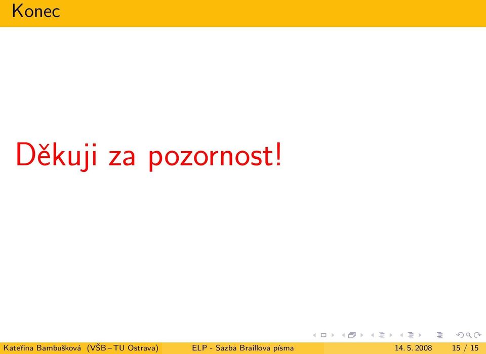 Ostrava) ELP - Sazba