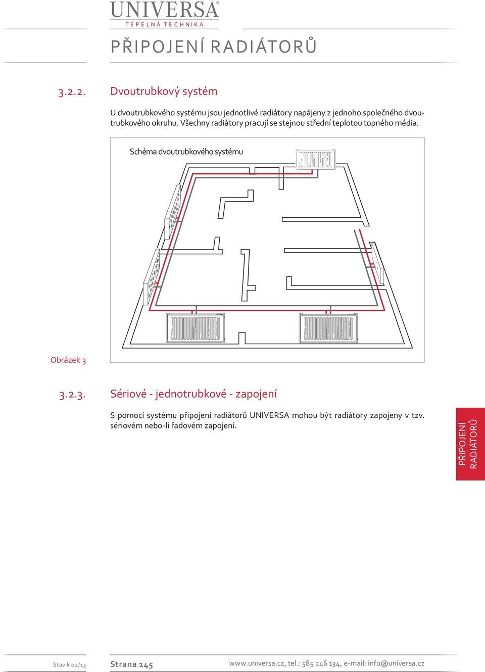 Schema Schéma 2-Rohr-Ring dvoutrubkového systému Obrázek 3 