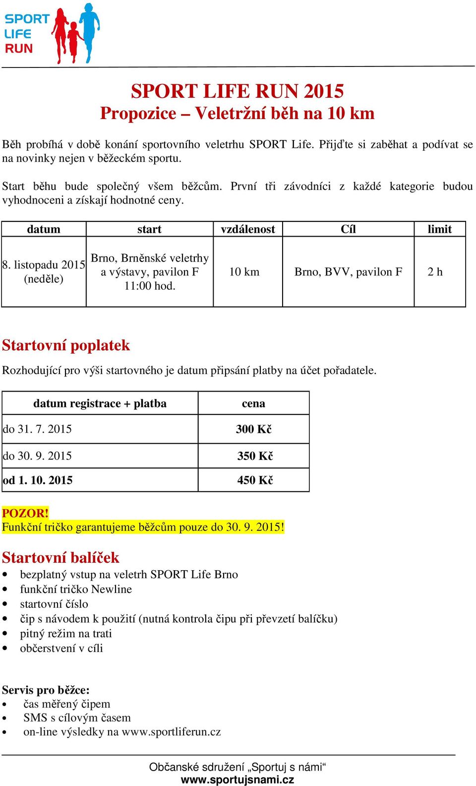 listopadu 2015 (neděle) Brno, Brněnské veletrhy a výstavy, pavilon F 11:00 hod.