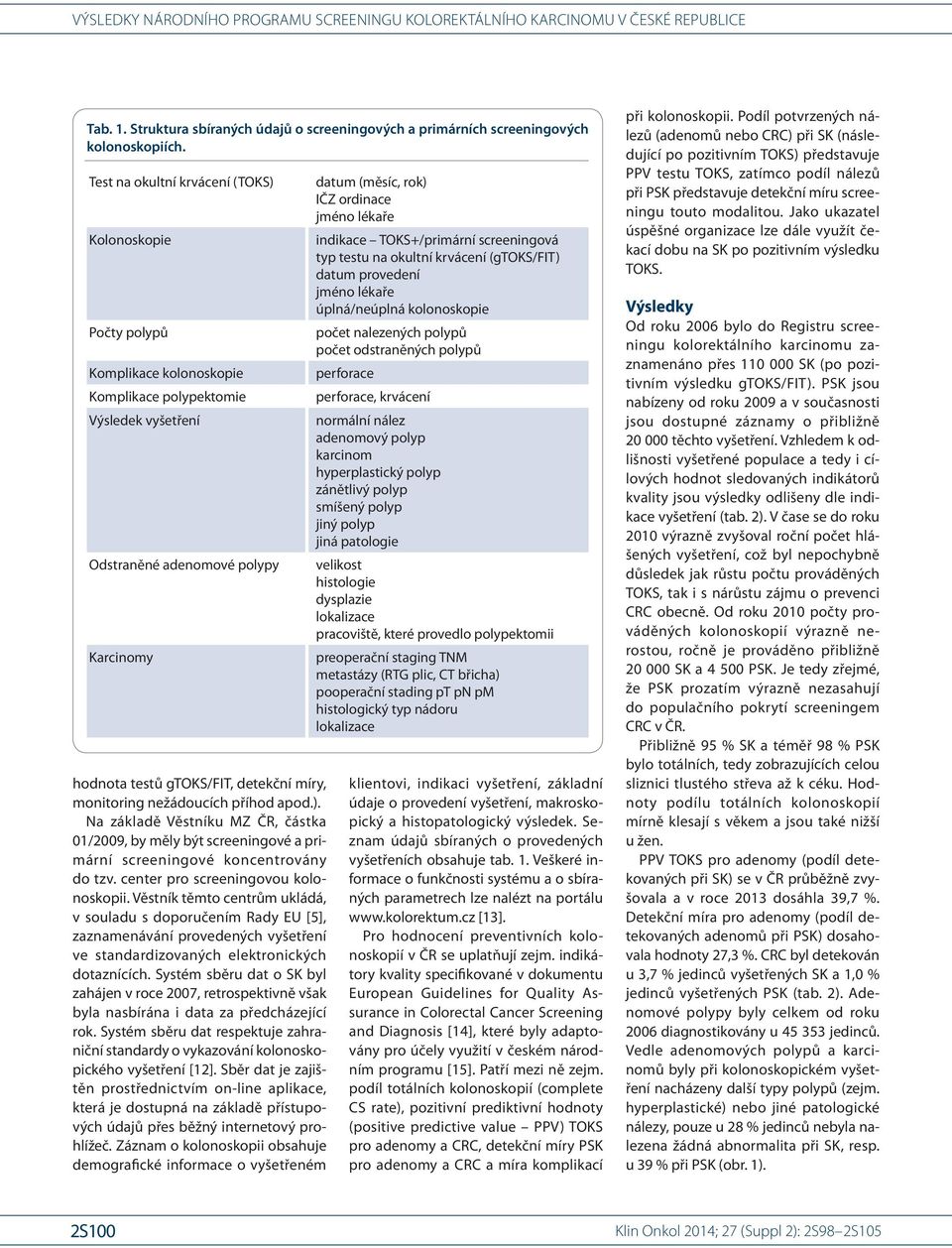 nežádoucích příhod apod.). Na základě Věstníku MZ ČR, částka 01/ 2009, by měly být screeningové a primární screeningové koncentrovány do tzv. center pro screeningovou kolonoskopii.