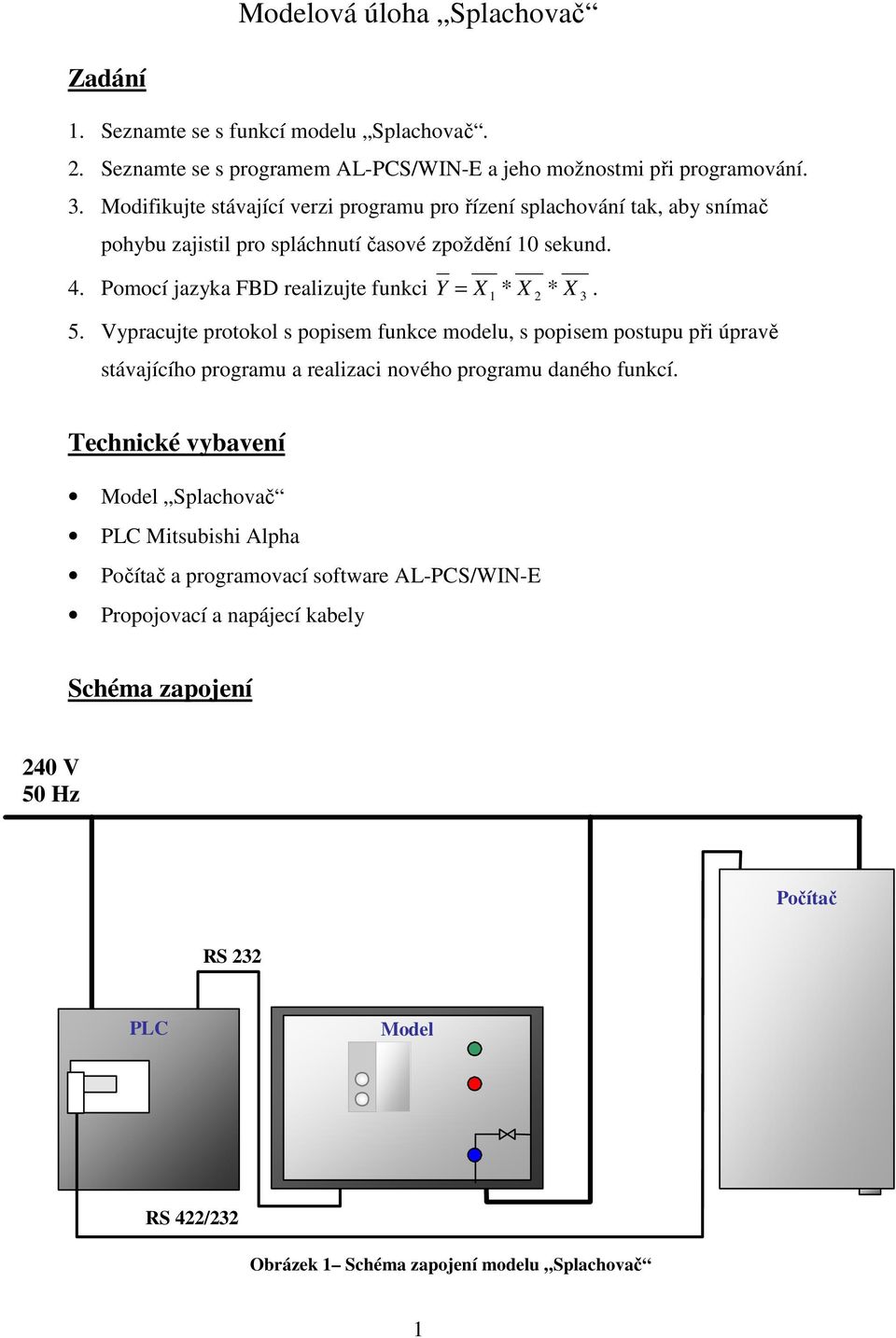 Pomocí jazyka FBD realizujte funkci Y = X 1 * X 2 * X 3. 5.