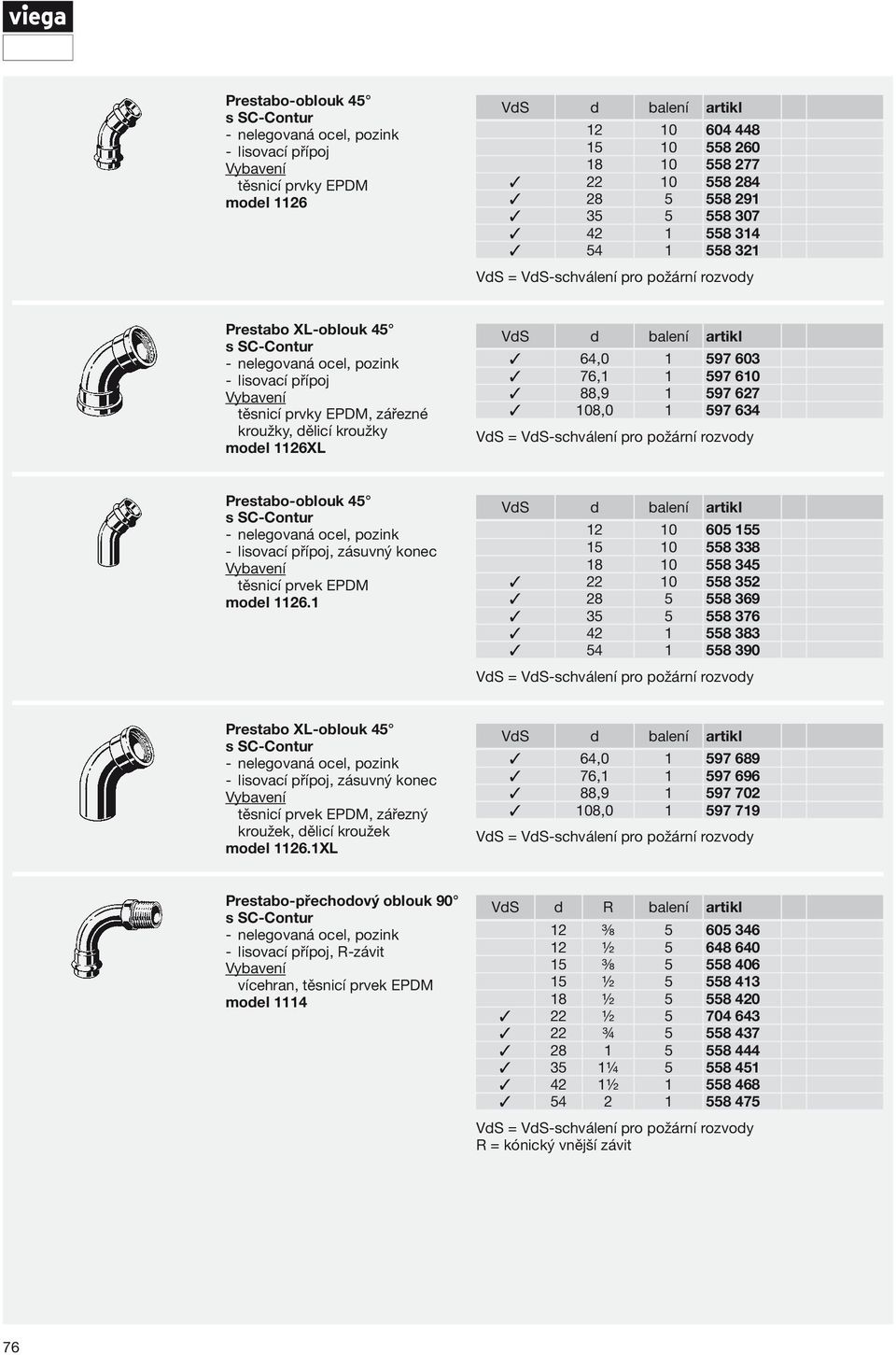 těsnicí prvek EPDM model 1126.