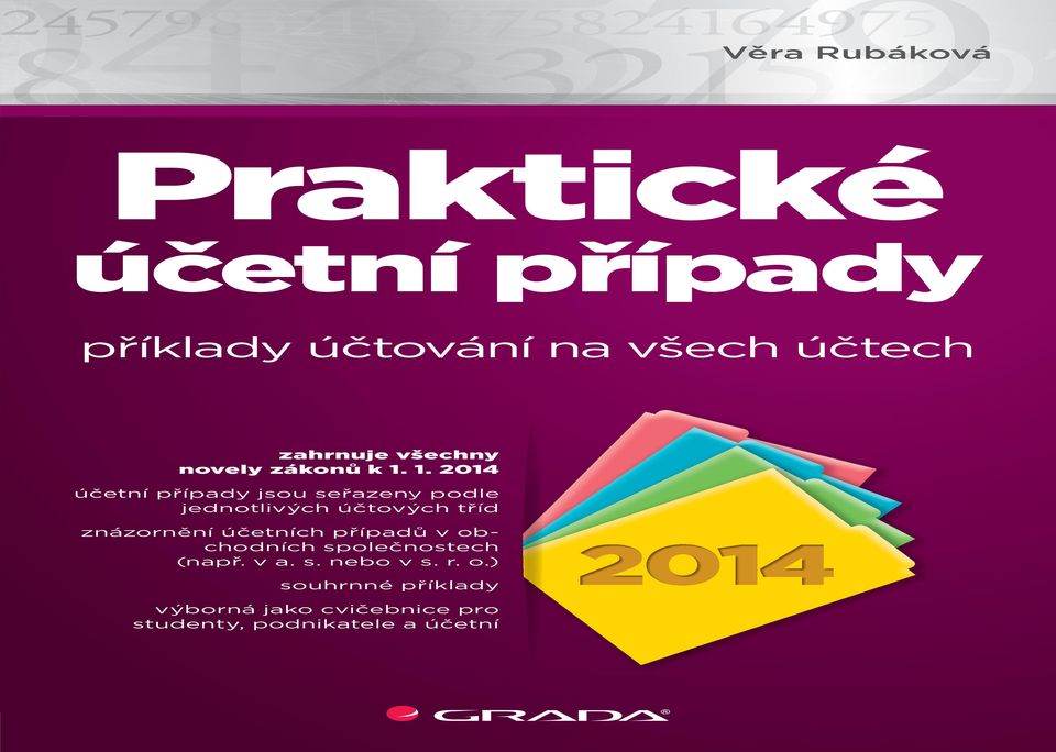 1. 2014 účetní případy jsou seřazeny podle ch tříd jednotlivých účtových ů v obznázornění