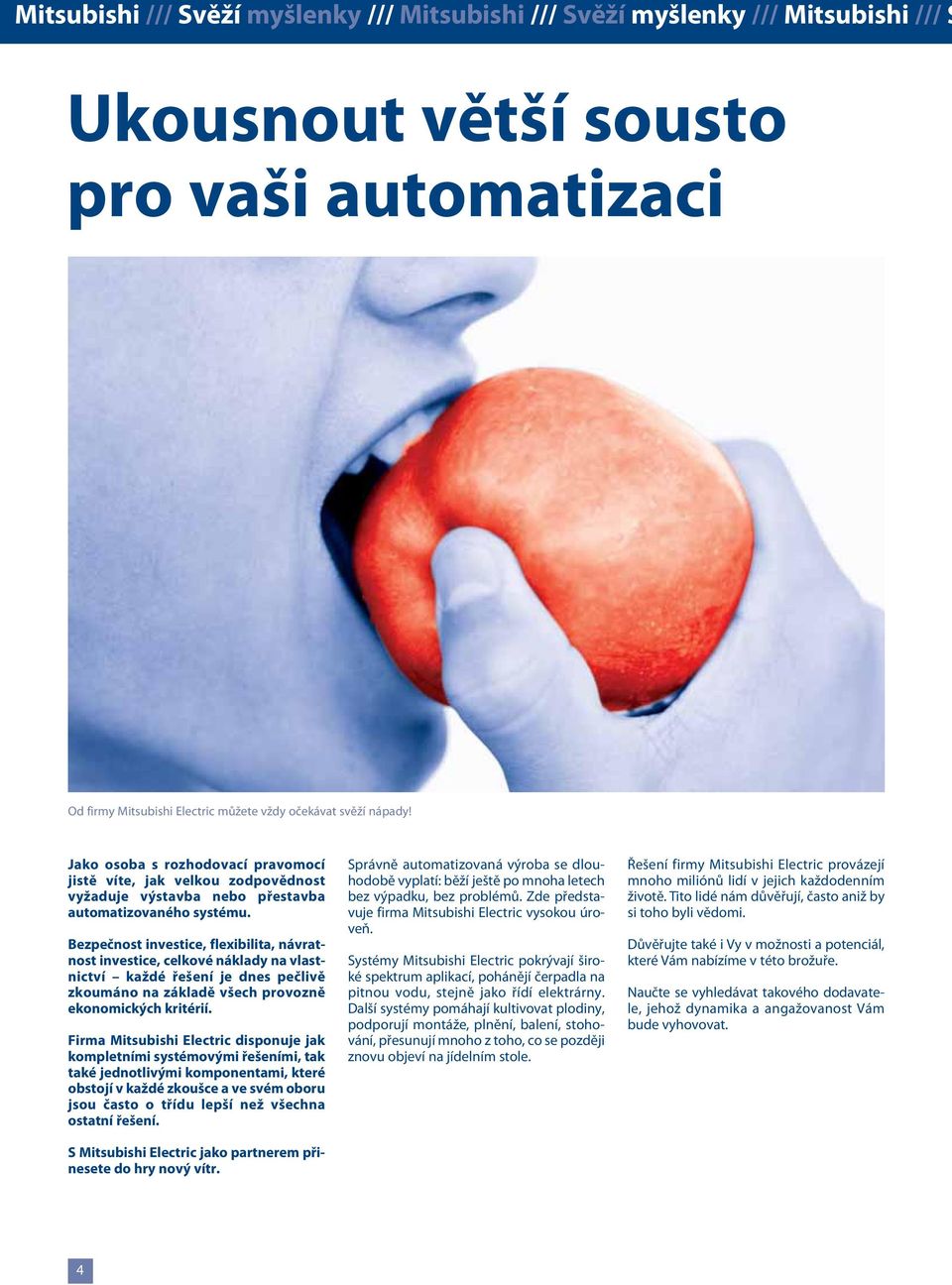 Bezpečnost investice, flexibilita, návratnost investice, celkové náklady na vlastnictví každé řešení je dnes pečlivě zkoumáno na základě všech provozně ekonomických kritérií.