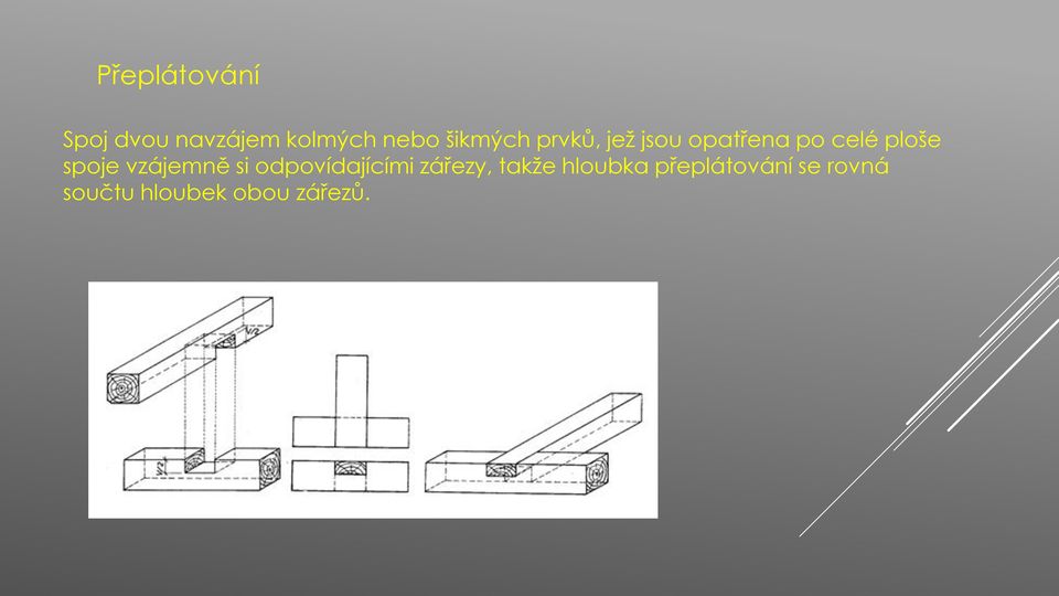 spoje vzájemně si odpovídajícími zářezy, takže