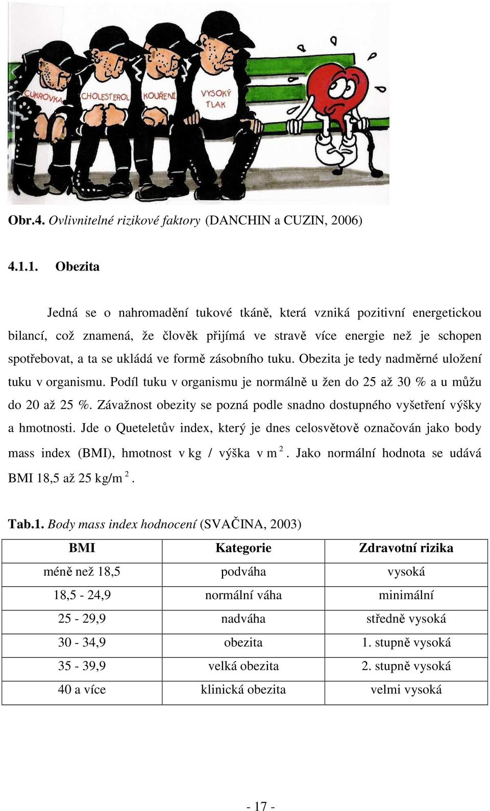 zásobního tuku. Obezita je tedy nadměrné uložení tuku v organismu. Podíl tuku v organismu je normálně u žen do 25 až 30 % a u můžu do 20 až 25 %.