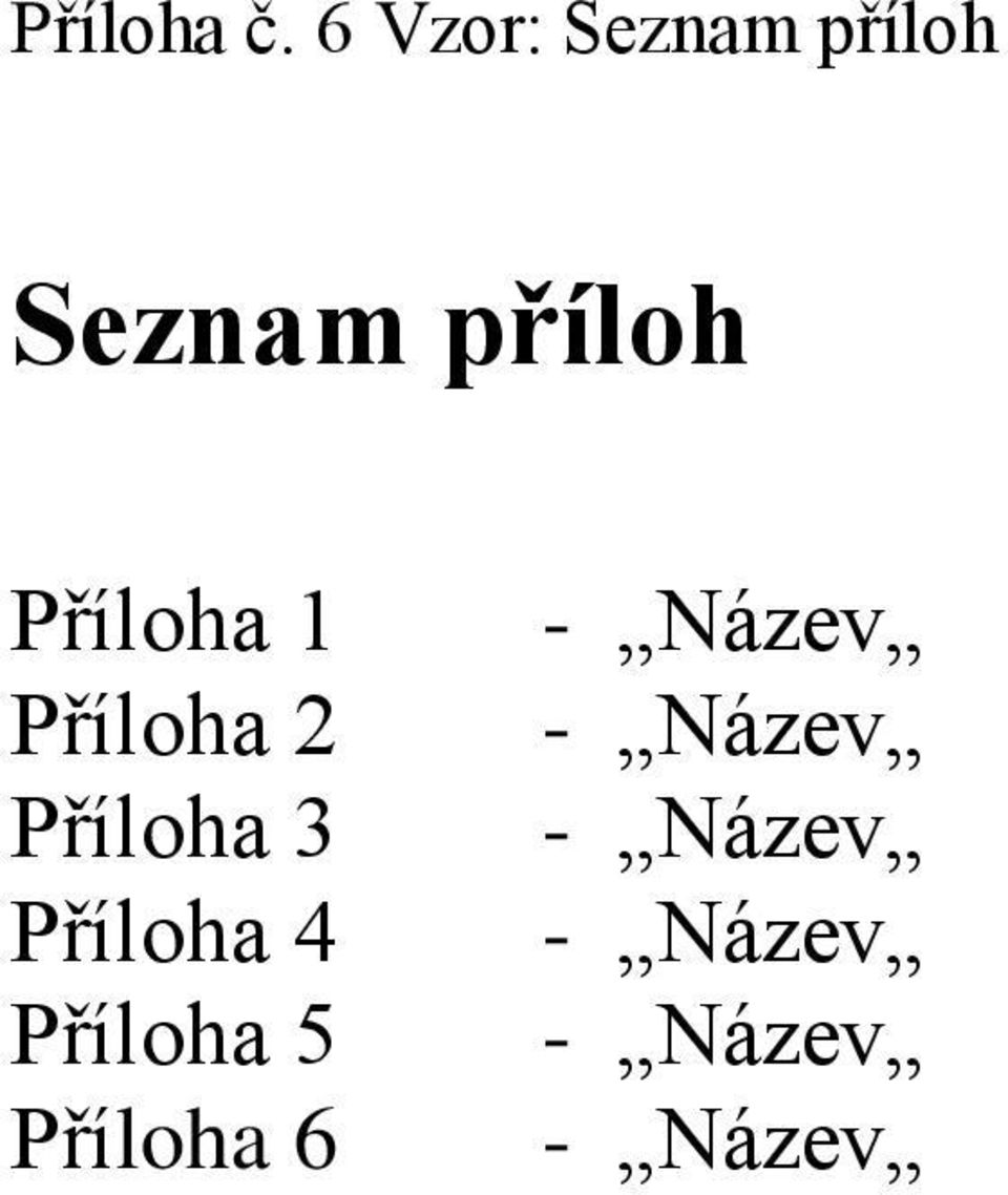 Seznam příloh Příloha 1