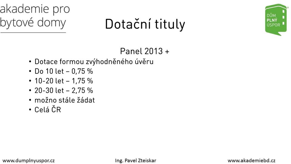 let 0,75 % 10-20 let 1,75 % 20-30