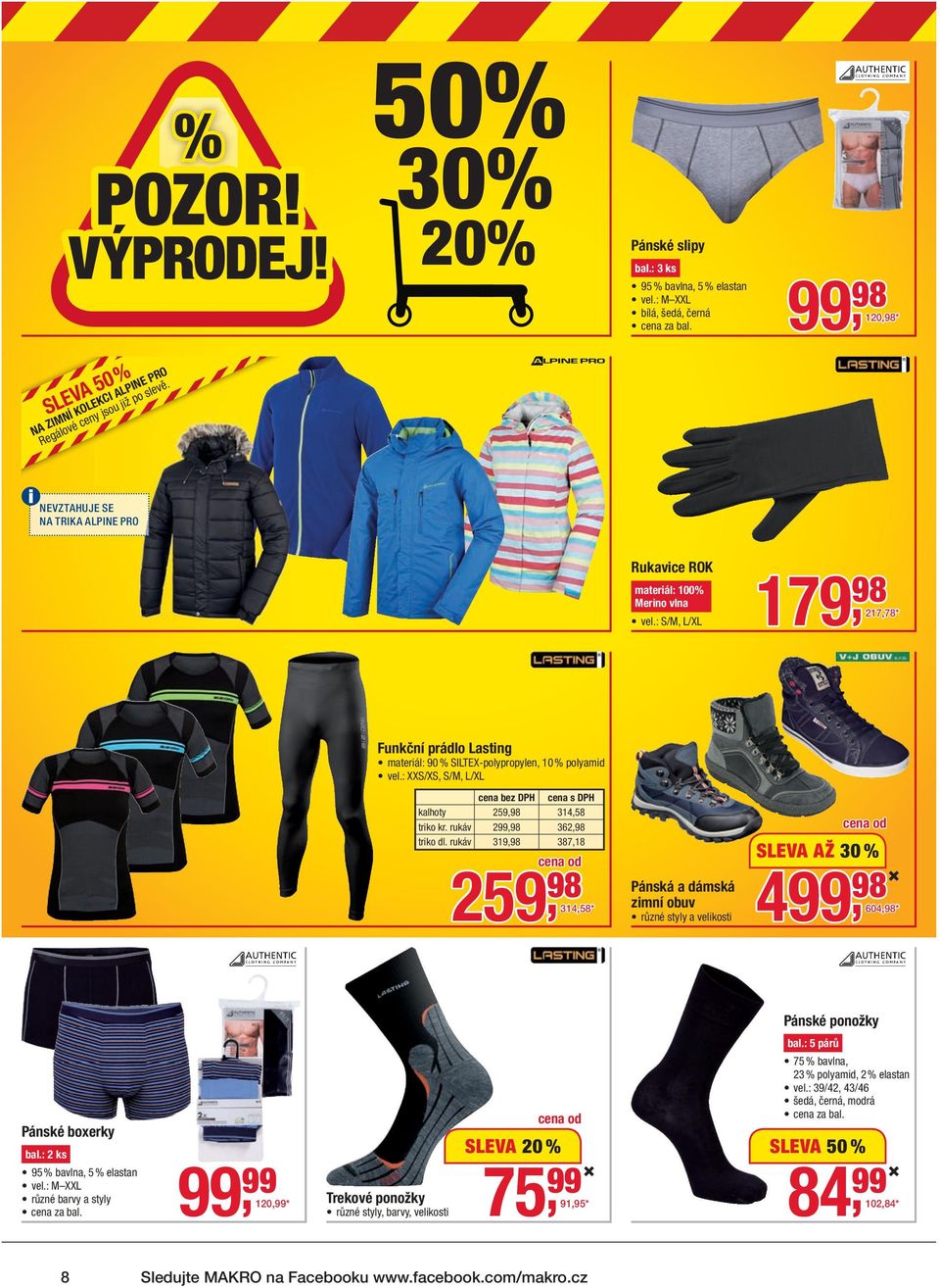 : S/M, L/XL 179, 98 98 217,78 * Funkční prádlo Lasting materiál: 90 % SILTEX-polypropylen, 10 % polyamid vel.: XXS/XS, S/M, L/XL kalhoty259,98 314,58 triko kr. rukáv2,98 362,98 triko dl.