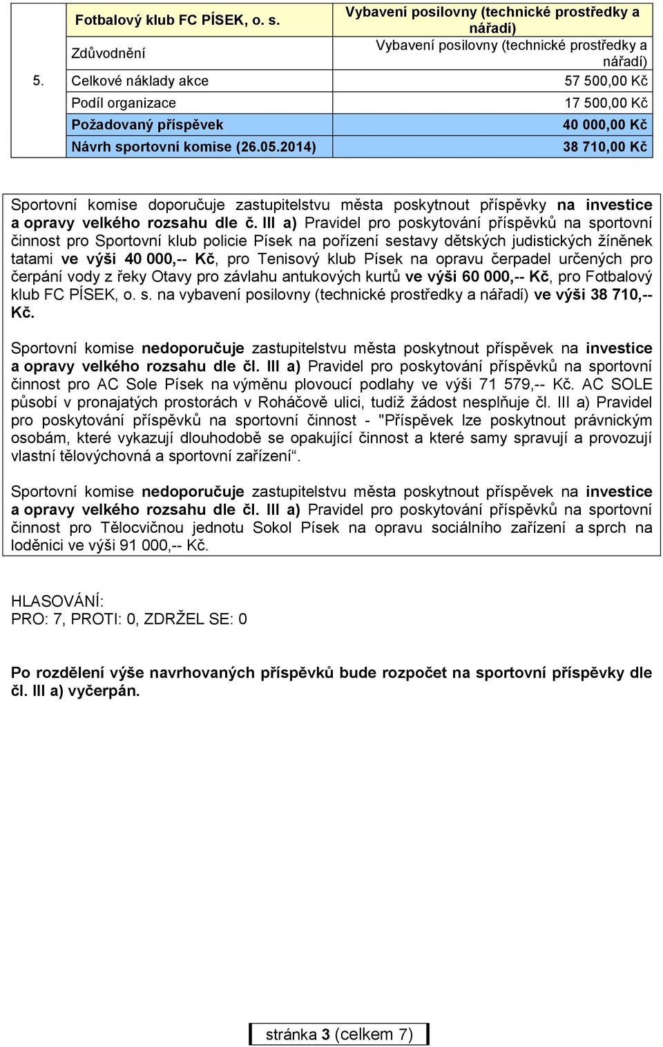 města poskytnout příspěvky na investice a opravy velkého rozsahu dle č.