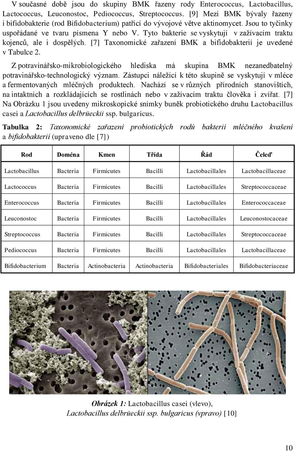 Tyto bakterie se vyskytují v zažívacím traktu kojenců, ale i dospělých. [7] Taxonomické zařazení BMK a bifidobakterií je uvedené v Tabulce 2.