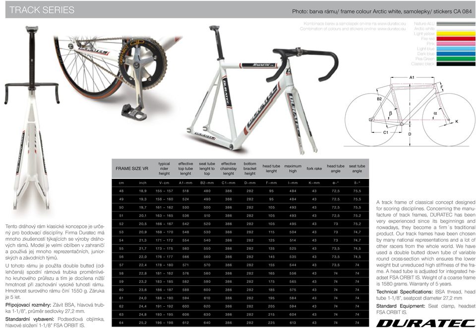eu Nature ALU Arctic white Light yellow Fire red Pink Light blue Dark blue Pea Green Classic black FRAME SIZE VR typical rider top tube to top chainstay bottom bracket maximum high fork rake Tento