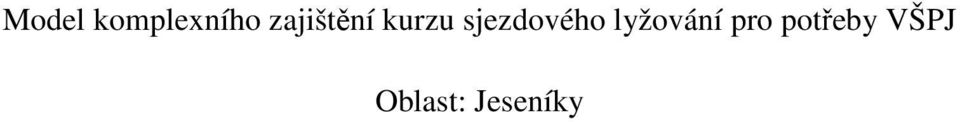 sjezdového lyžování