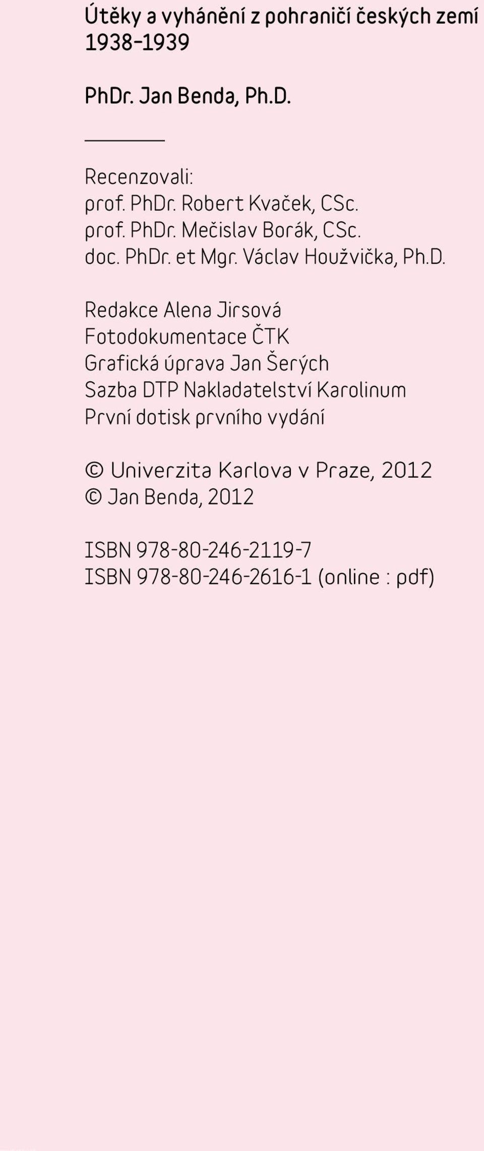 . Mečislav Borák, CSc. doc. PhDr