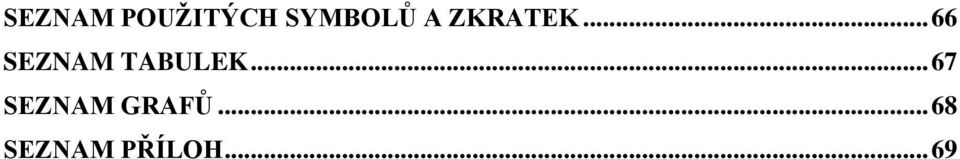 .. 66 SEZNAM TABULEK.