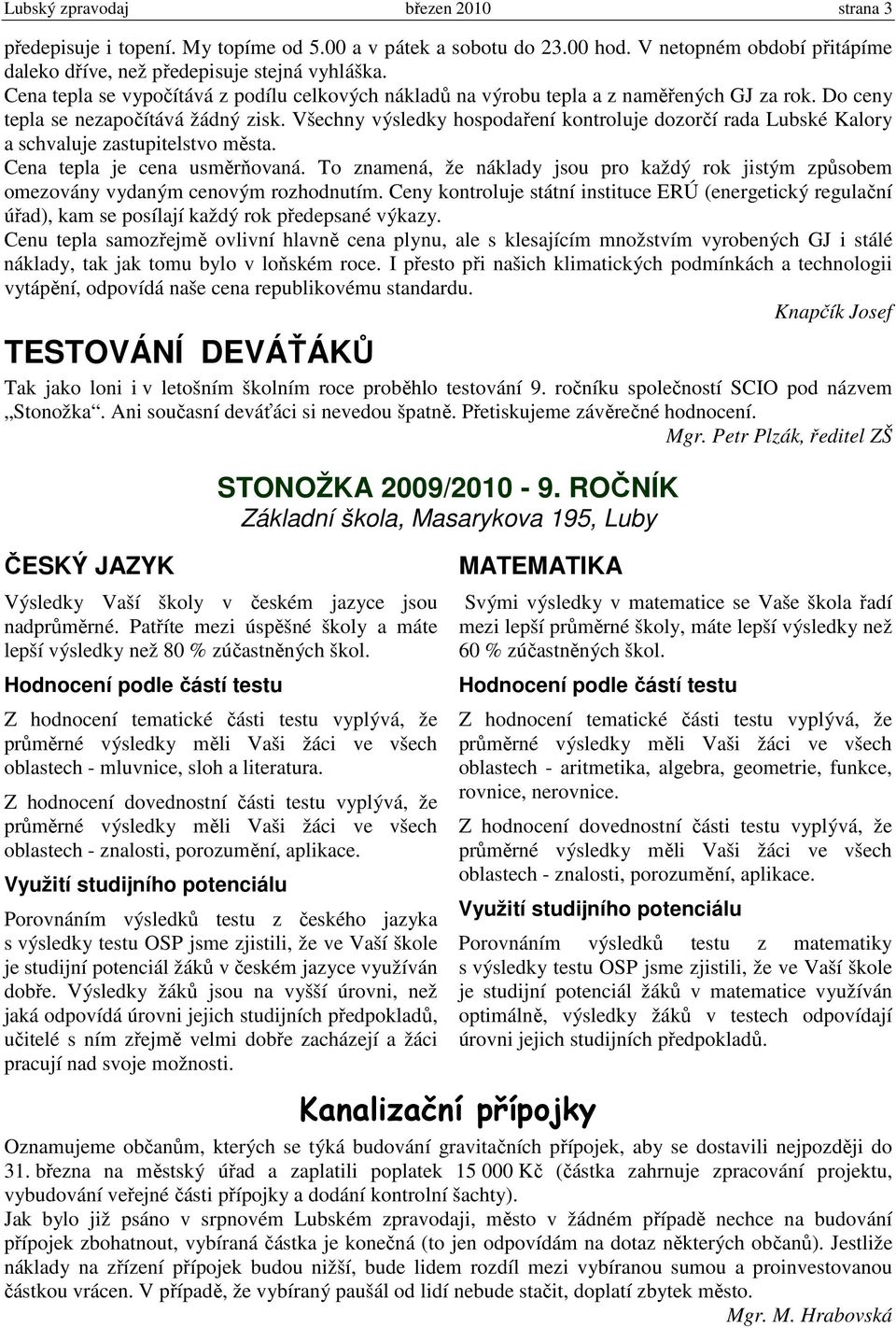 Vron zprva 2012 - 2013 - Z Plesn